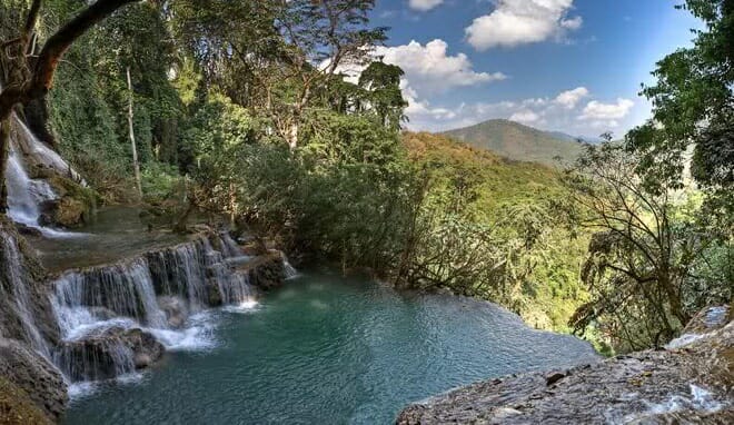 Cachoeiras de Tat Kuang Si, Laos (piscina natural)