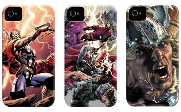 Capas para iPhone 4 e 4S estampadas com os heróis da Marvel