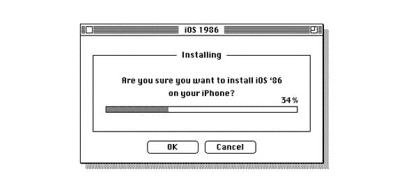 Como seria o iPhone na década de 80
