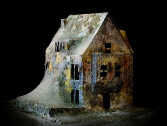 Miniaturas realistas de casas abandonadas tem até mofo e teias de aranha