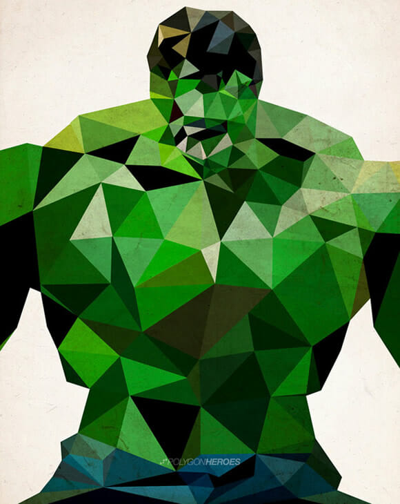 Polygon Heroes: Coleção de super-heróis "geométricos"