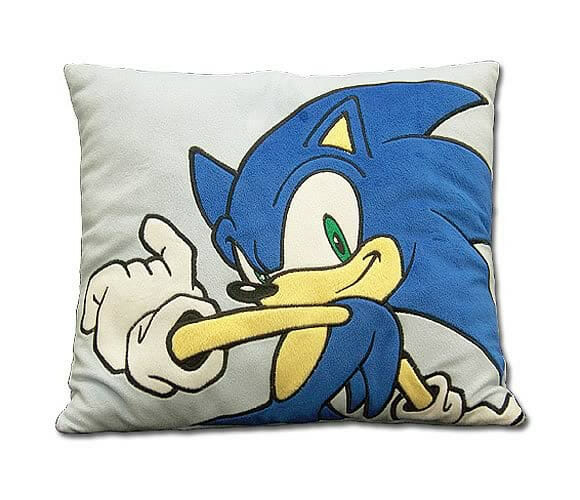Almofada do Sonic para decorar a casa dos geeks