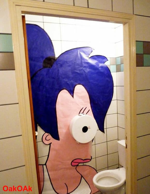 Banheiro da Leela de Futurama