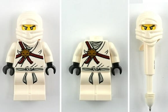 Bonecos de LEGO Ninjas se transformam em canetas