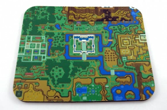 Mousepad com estampa do mapa do game The Legend of Zelda: A Link to the Past