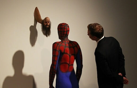 Imagem do dia: Escultura do Homem-Aranha