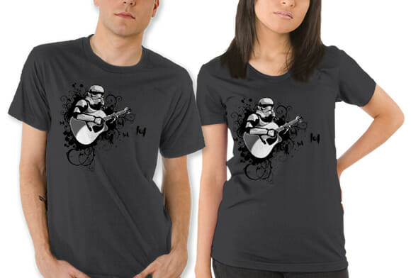 Objeto de desejo do dia: Camiseta Stormtrooper tocando violão
