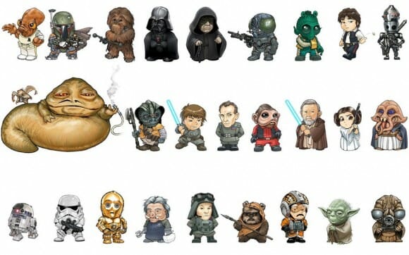 Alfabeto Star Wars: Ilustrações dos personagens representam cada letra do Alfabeto