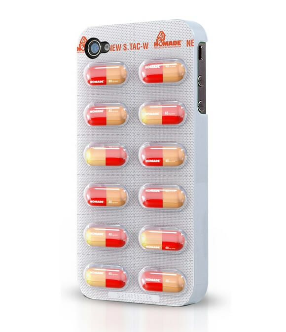 Capa para iPhone de pílulas é perfeita para hipocondríacos