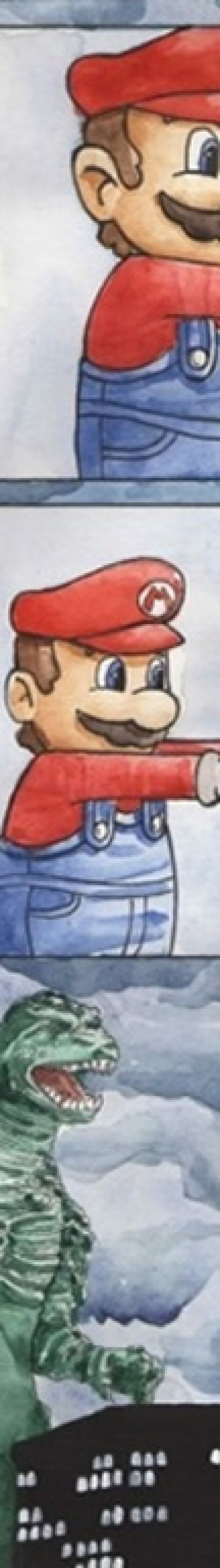 Super Mario em: Compartilhar o lanche com os amigos nem sempre é uma boa ideia