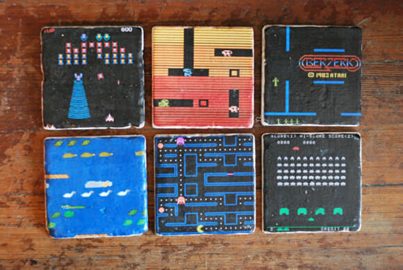 Para gamers: Porta-copos inspirados nos jogos de Atari