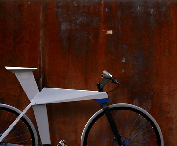 Bicicleta Origami é como um origami grande com rodas, mas não pode ser dobrada