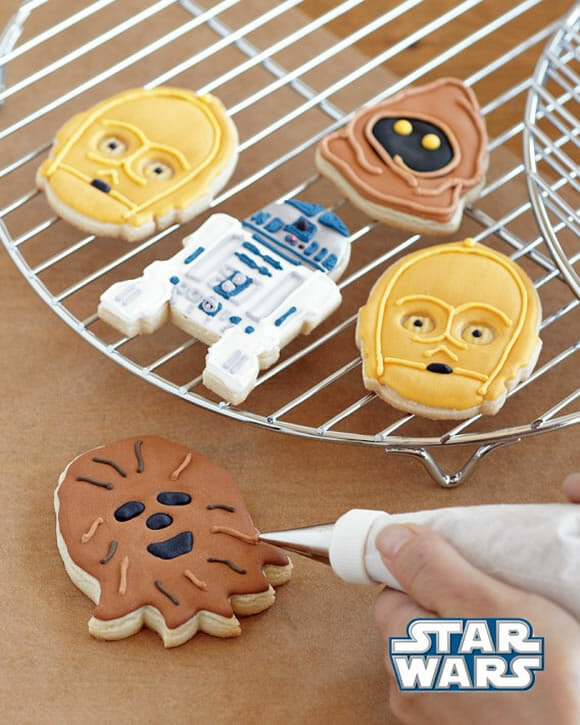 Biscoitos e cupcakes do Star Wars
