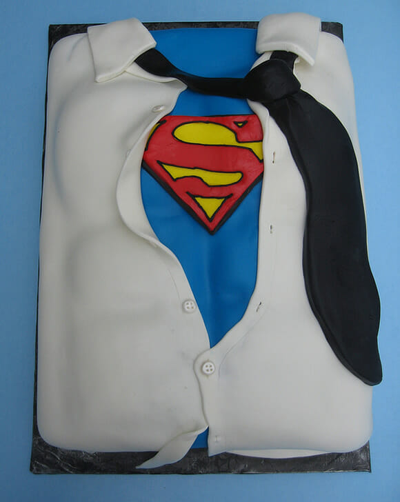 Bolo Clark Kent e Super Homem