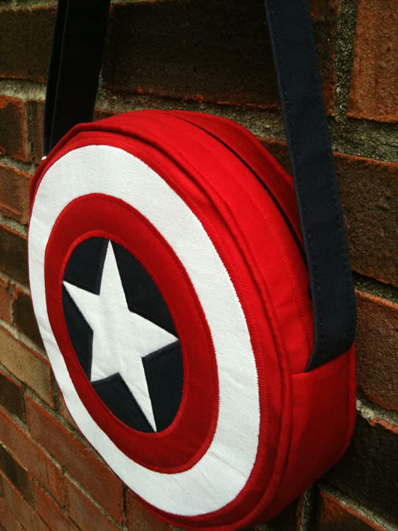 Bolsa do escudo do Capitão América!