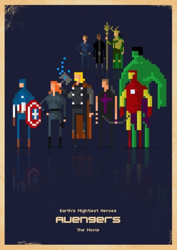 Voltando no tempo: Heróis da Marvel em 8-bits