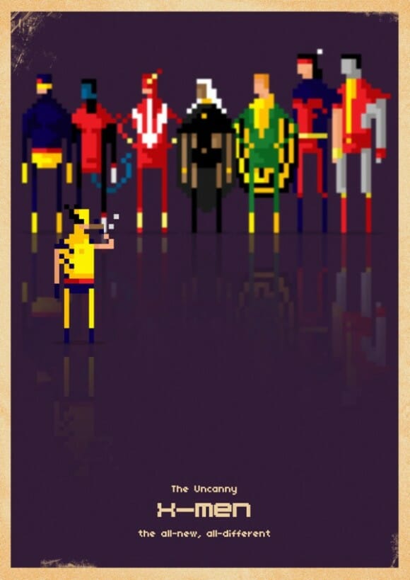Voltando no tempo: Heróis da Marvel em 8-bits
