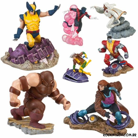 Coleção de figures X-Men oficiais da Marvel