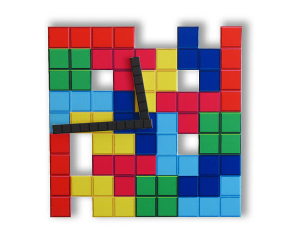 Relógio Tetris para decorar a casa dos geeks