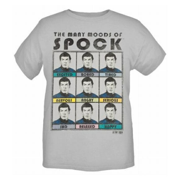 Camiseta geek AWESOME: As muitas faces de Spock