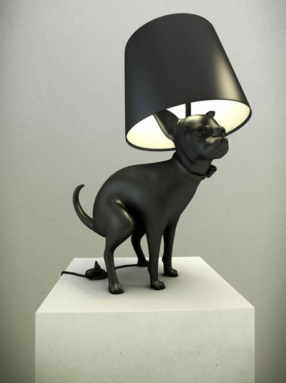Luminárias criativas e inusitadas imitam cachorros