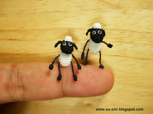 As incríveis miniaturas de personagens famosos e animais feitas de crochê