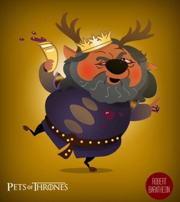 Pets of Thrones - Personagens de Game of Thrones como animais