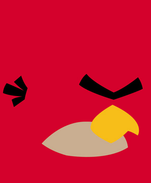 Angry Birds minimalista