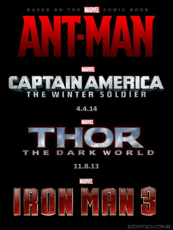 Comic-Con 2012 - Marvel anuncia os filmes: Capitão América 2, Thor 2, Iron Man 3, Guardiões do Universo e Homem Formiga