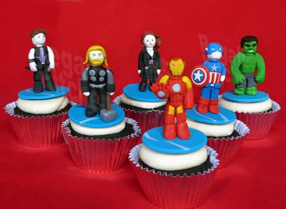 FOTOFUN - Cupcakes Avengers e Liga da Justiça