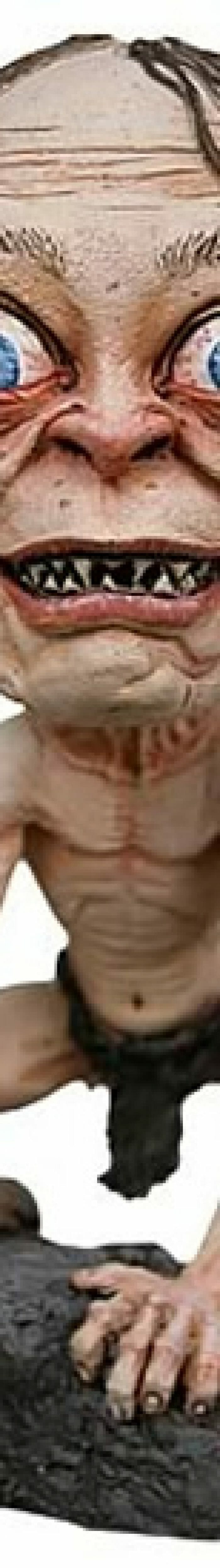 Bobble Head do Smeagol do filme Senhor dos Aneis é tão feio quanto o original