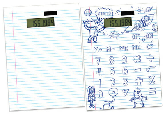 Calculadora de papel permite que você mesmo desenhe os números nela