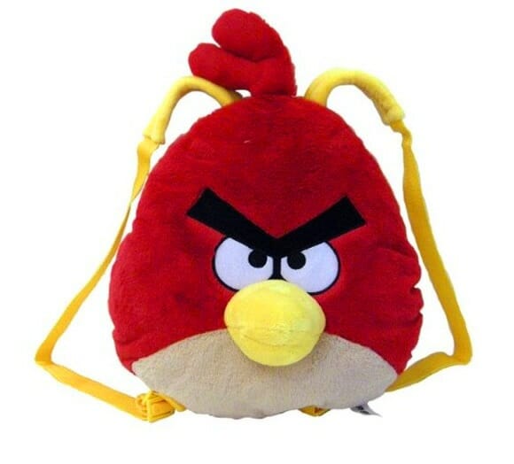Mochila Angry Birds de pelúcia