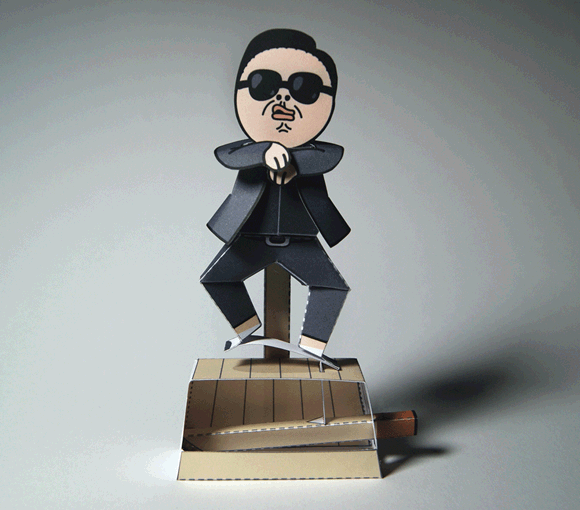 Construa um Psy de papel que até dança Gangnam Style!