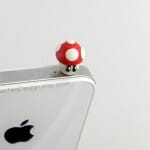 Plugs dos cogumelos do Super Mario para decorar celulares e smartphones