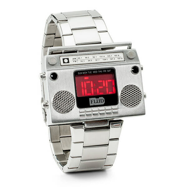 Relógio de pulso Boombox não toca música mas é super estiloso!
