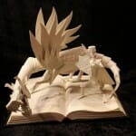 Artista cria esculturas em livros baseadas nas histórias contidas neles