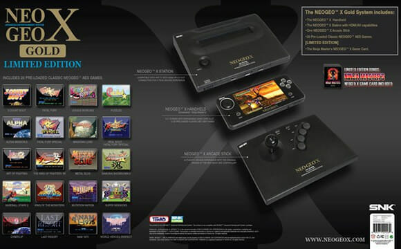 Console NEO GEO X Gold é oficialmente lançado pela SNK - Veja lista completa de jogos!