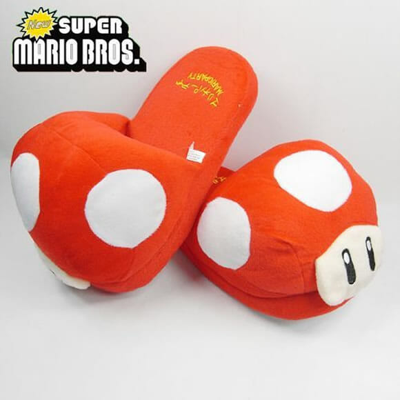 Pantufas dos personagens do Super Mario