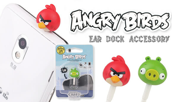 Plugs do Angry Birds para decorar celulares e smartphones
