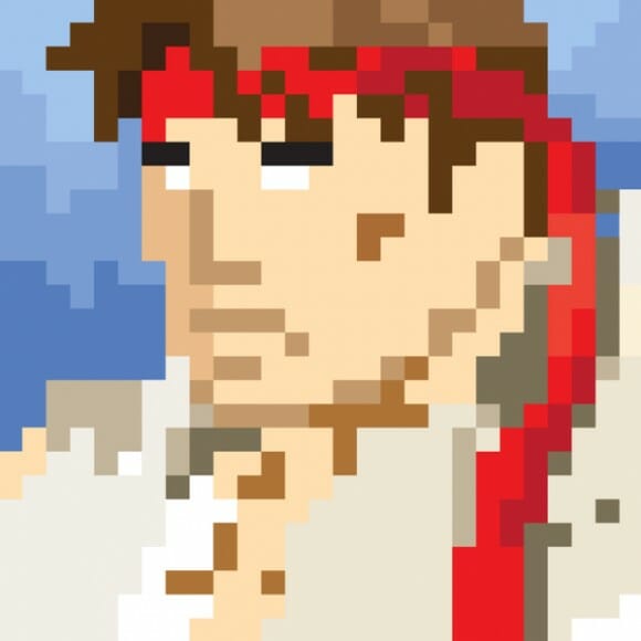 Ilustrações bacanas dos personagens do Street Fighter estilo 8-Bits
