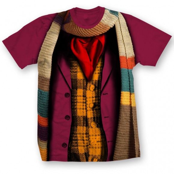 Camisetas imitam os trajes de todos os doutores de Doctor Who
