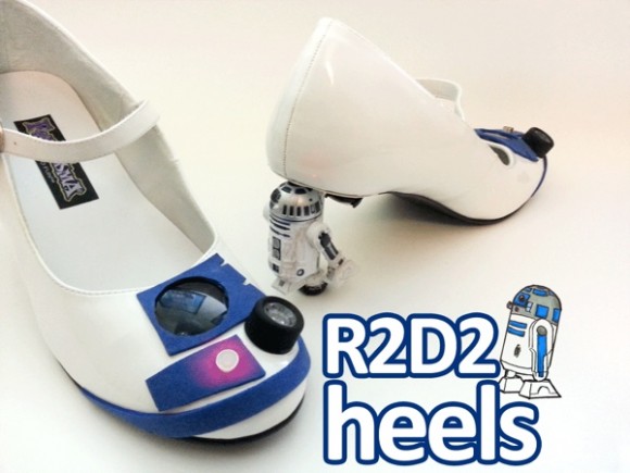 Sapatos do R2-D2 tem até luzes piscando