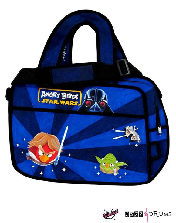Com vocês as bolsas 2D do Angry Birds! Weeee!!!