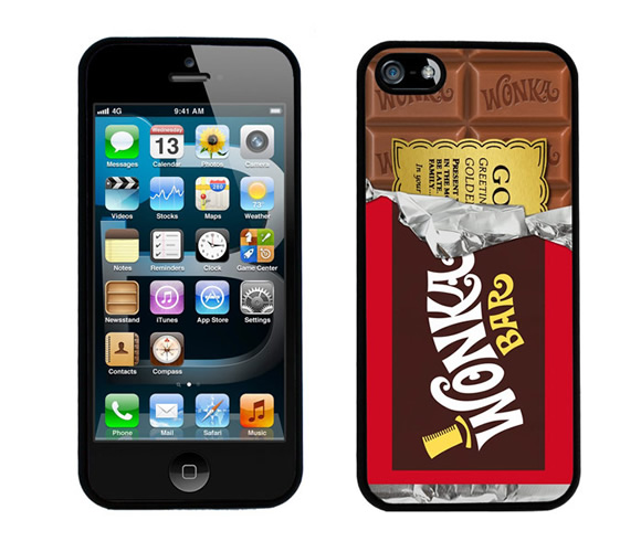 Capa para iPhone imita a barra de chocolate Wonka do filme A Fantástica Fábrica de Chocolates
