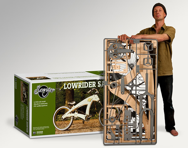 Lowrider Saw - Uma bicicleta criativa que vem em um kit que nós mesmos podemos montar
