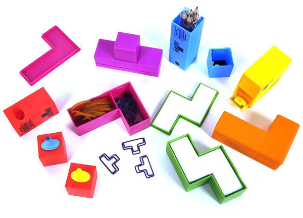 Conjunto de peças de Tetris ajuda a manter a mesa do PC organizada