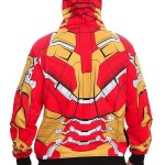 Blusas do Iron Man 3 vem com capuzes que imitam os capacetes das armaduras dos personagens