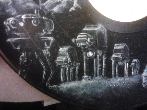 Isso é incrível do dia: Discos de vinil pintados com personagens da saga Star Wars