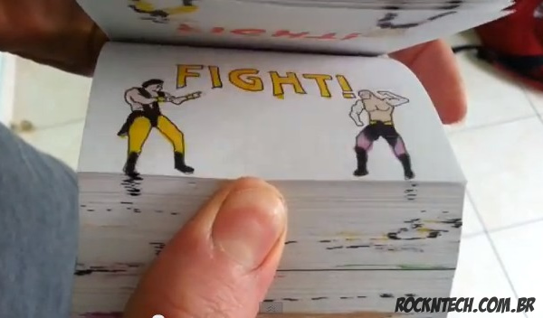 Isso é incrível do dia: Animação em flip book do game Mortal Kombat